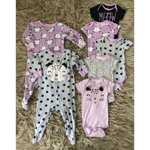 *Baby Girls 6-9mth Sleepers & Onesies Set*